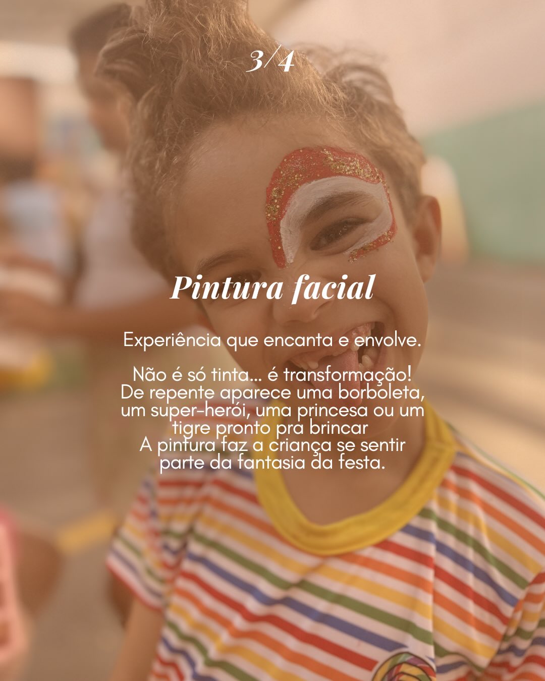 Crianças aproveitando a animação