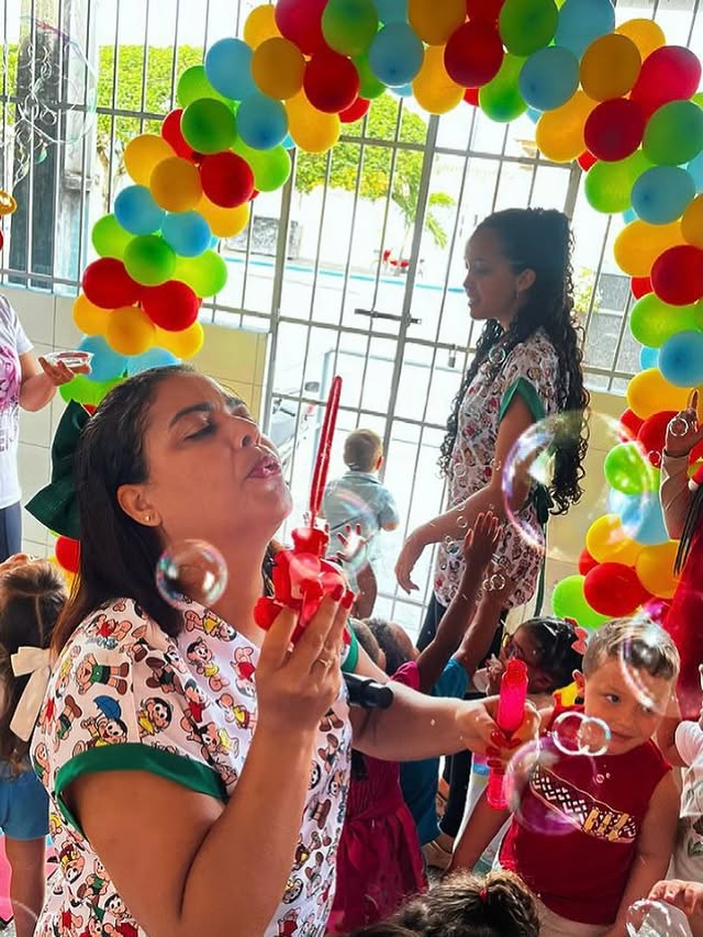 Atividade com bolhas de sabão